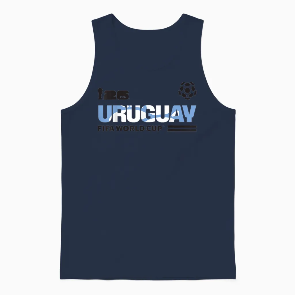 Fifa World Cup26 Qualifier Uruguay Unisex Tank Top in Navy