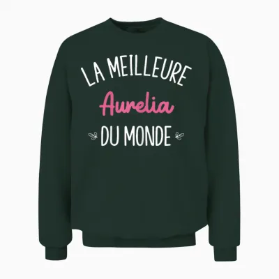 Femme Humour Cadeau Personnalisé Bff Prénom Aurelia Unisex Sweatshirt - Forest