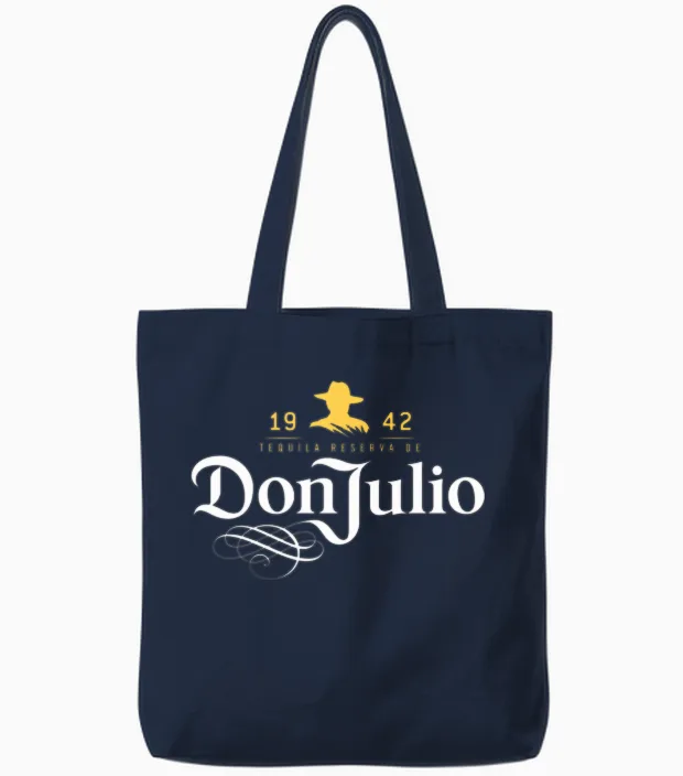 Retro Don Julio 1942 Tote Bags in Navy