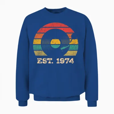 1974 Vintage 50th Birthday Unisex Sweatshirt - Royal