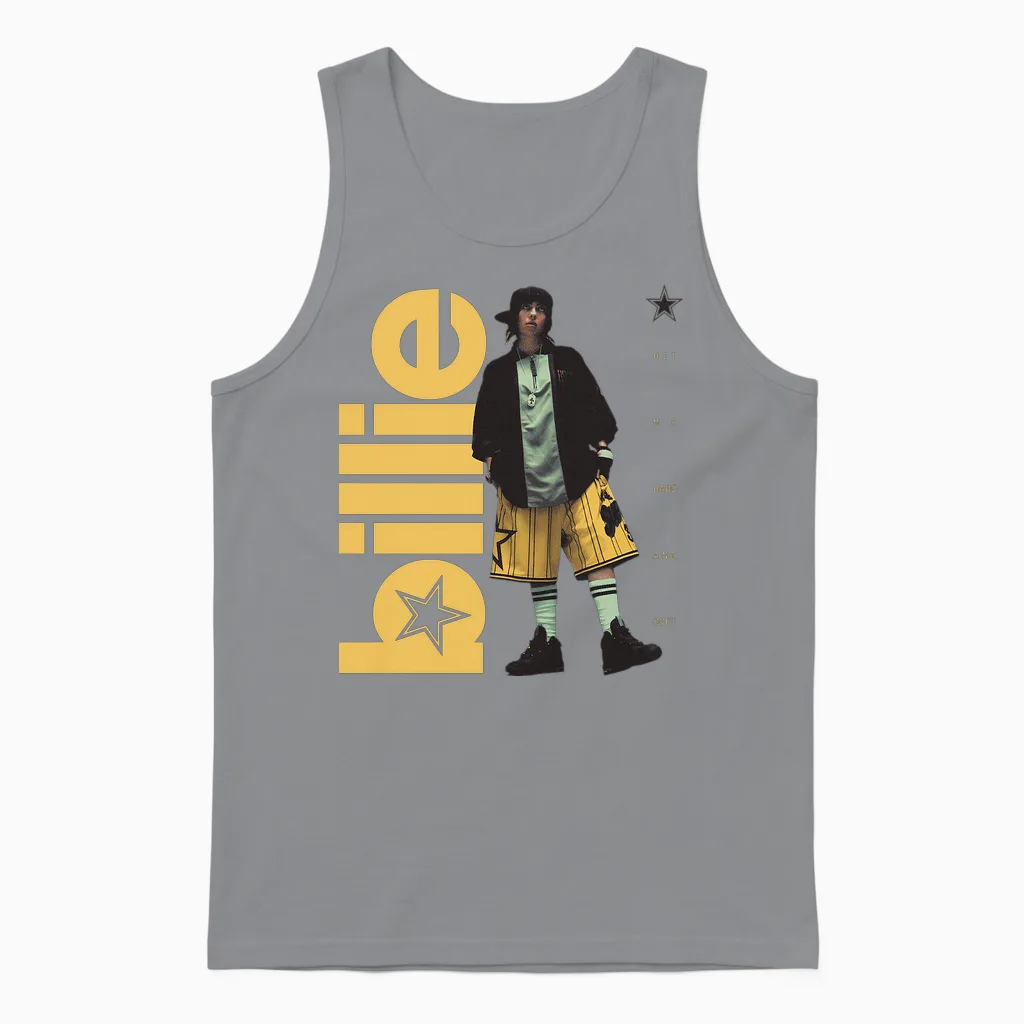Offizielles Billie Eilish Hit Me Hard and Soft Stehfoto Unisex Tank Top in Sport Grey