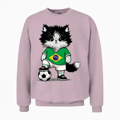Brasilien Flagge Herren Damen Kinder Brasilien Unisex Sweatshirt - Light Pink