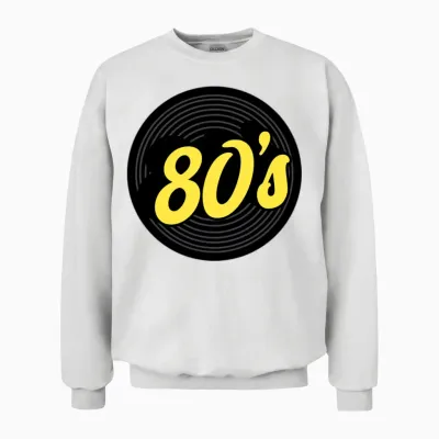 80s Retro Cassette Unisex Sweatshirt - White