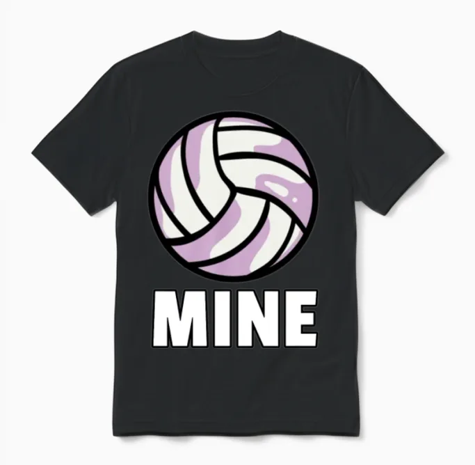 Volleyball Volleyballer Player Volleyballing Gift Unisex T-Shirt in Black