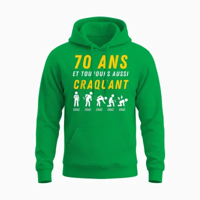 Gift Idea Humour 70th Anniv 1956 Birthday 70 Years Unisex Hoodie - Irish Green