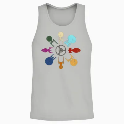 Starships (clock Layout) Unisex Tank Top - Ash