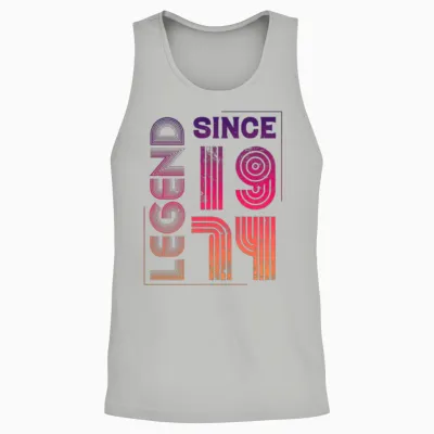 1974 Vintage 50th Birthday Unisex Tank Top - Ash