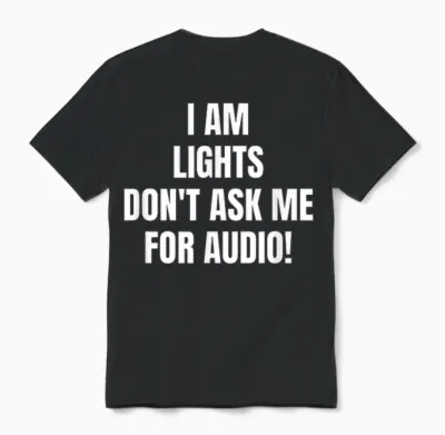 Ich Bin Lichter Fragen Mich Nicht Nach Audio! Unisex T-Shirt - Black