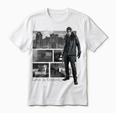 Resident Evil Requiem Leon Fp Unisex T-Shirt - White