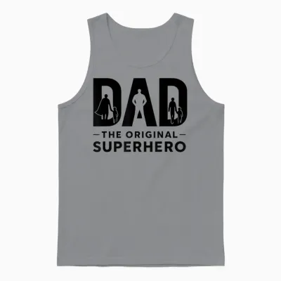Superdad Papa Super-Héros Drôle Unisex Tank Top - Sport Grey