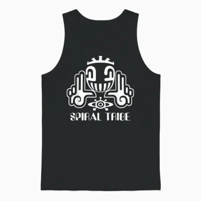 Spiral Tribe | Techno Hardstyle Gabber Tekno 23 T-Shirt, Black, S Unisex Tank Top - Black