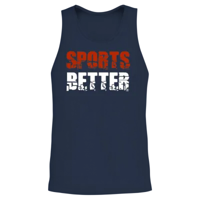Sports Better Funny Horse Betting Derby Gambling Unisex Tank Top - Navy