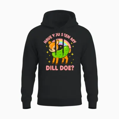 Dill Doe Unangemessene Frauen Lustige Gurke Schmutziger Humor Für Erwachsene Unisex Hoodie - Black