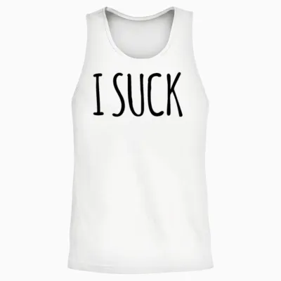 I Suck Unisex Tank Top - White