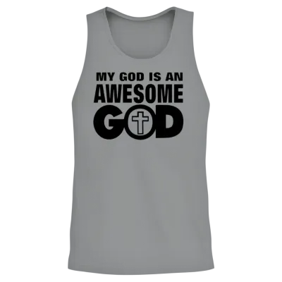 My God Is an Awesome God Unisex Tank Top - Sport Grey