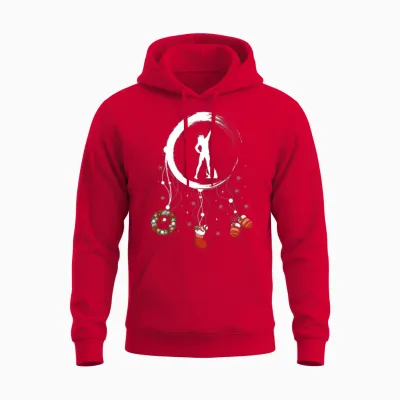 Winter Dreamcatcher Christmas Hiking Unisex Hoodie - Red