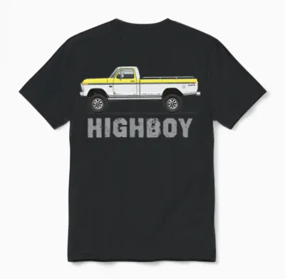 Highboy Tampico Yellow Unisex T-Shirt - Black