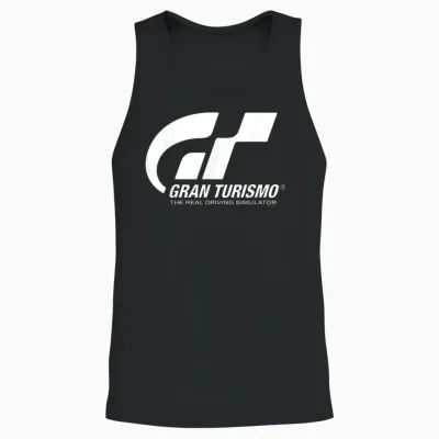 Playstation Gran Turismo the Real Driving Simulator Grey Unisex Tank Top - Black