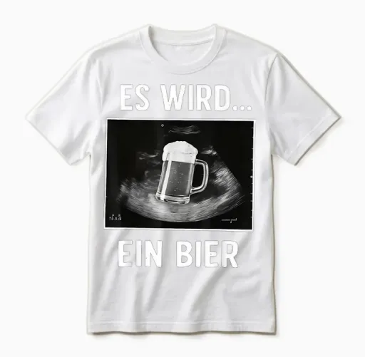 Es Wird Ein Bier Unisex T-Shirt - White