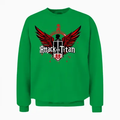 Attack on Titan Unisex Sweatshirt - Irish Green