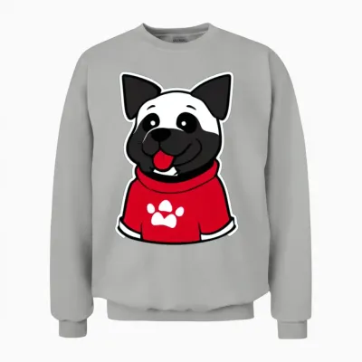 Cute Dog Unisex Sweatshirt - Ash