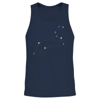 Leo Sign Constellation Unisex Tank Top - Navy – 2