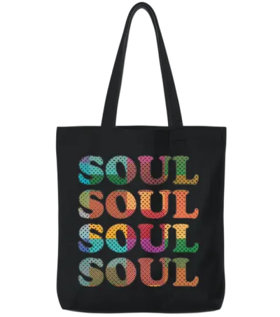 Soul Retro Tote Bags - Black