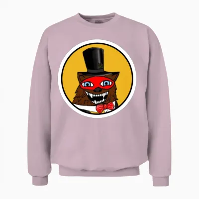 Bear Meme Token Unisex Sweatshirt - Light Pink
