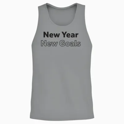 New Year New Goal Unisex Tank Top - Sport Grey