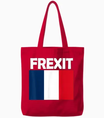 Frexit Retrait De La France De L'union Européenne Anti Eu Tote Bags - Red