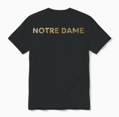 Notre Dame Cathedral Unisex T-Shirt - Black