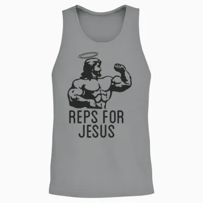 Reps Jesus Funny Unisex Tank Top - Sport Grey