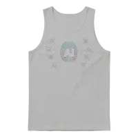 Ai - Ai Brain & Ai Artificial Intelligence Unisex Tank Top - Ash – 1
