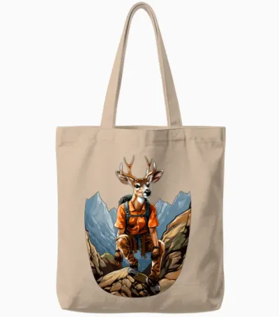Deer Mountaineering / Hiking Deer Tote Bags - Natural