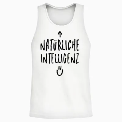 Künstliche Intelligenz Ki Ai Natürliche Intelligenz Witziges Unisex Tank Top - White