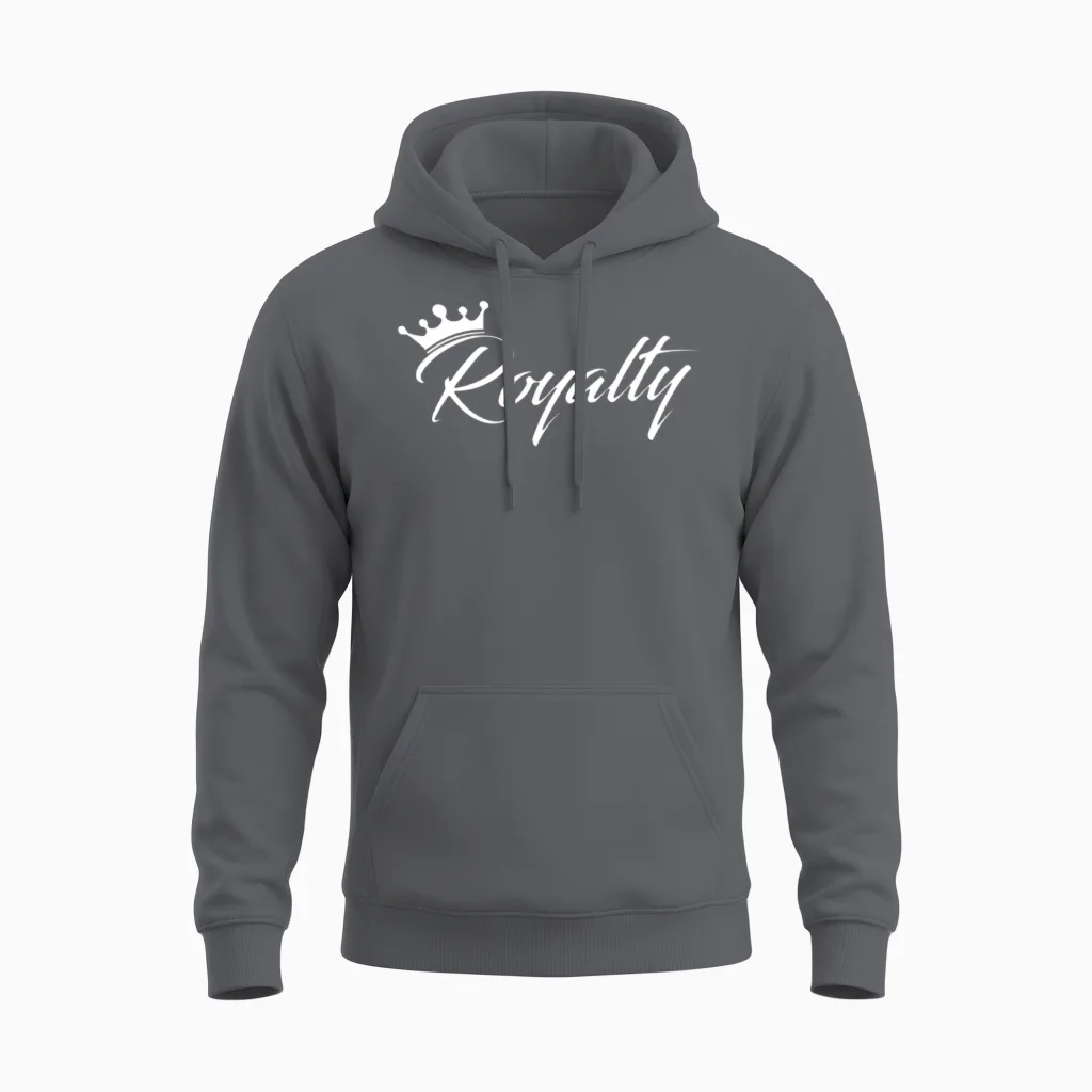 Royalty Unisex Hoodie in Charcoal