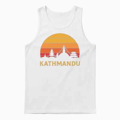 Kathmandu Nepal, Nepalese Nepal Unisex Tank Top - White