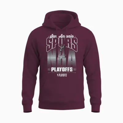 Nba Officiel 2026 Playoffs San Antonio Spurs Fade Unisex Hoodie - Maroon