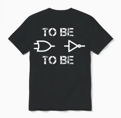 Logic Circuit Electrical Engineering Unisex T-Shirt - Black