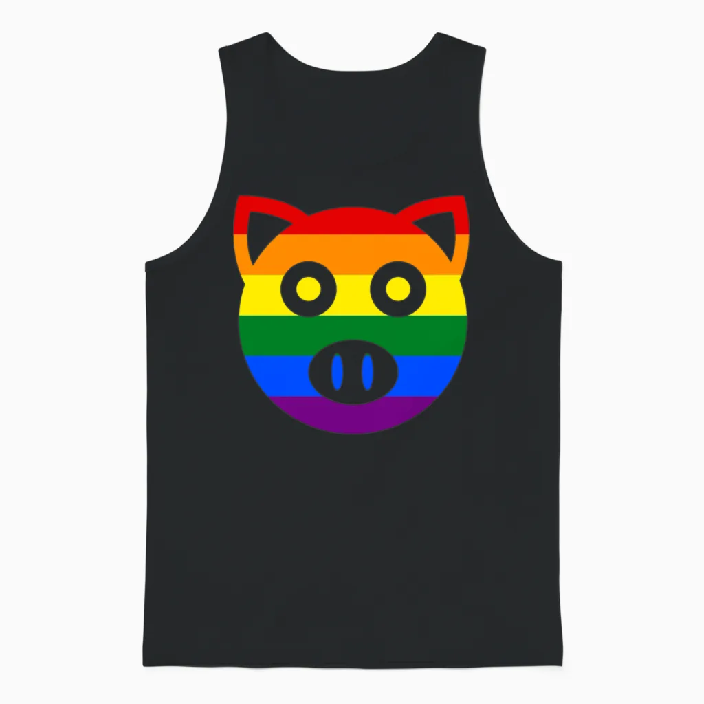 Dirty Pig Pride - No.001 Farm & Country Unisex Tank Top in Black