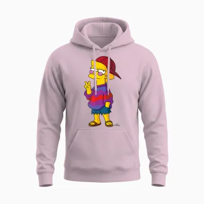 The Simpsons Cool Kid Lisa Unisex Hoodie - Light Pink