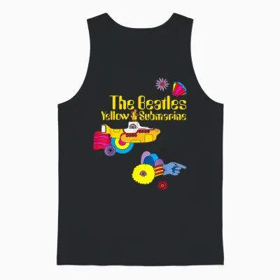 The Beatles Yellow Submarine – T-Shirt Patches Unisex Tank Top - Black