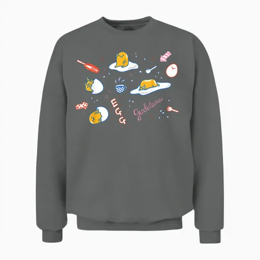 Gudetama Doodle Unisex Sweatshirt - Graphite Heather