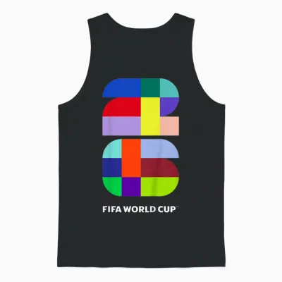 Kids Fifa World Cup26 Event Colors Unisex Tank Top - Black