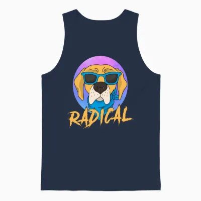Dog Unisex Tank Top - Navy