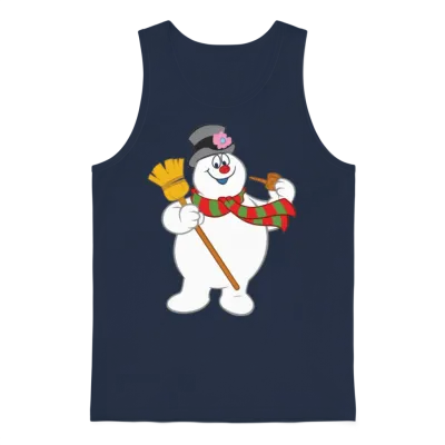 Frosty the Snowman New Sku Unisex Tank Top - Navy