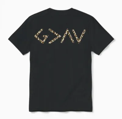 God Is Greater Than the Highs and Lowsvacation Bib Unisex T-Shirt - Black