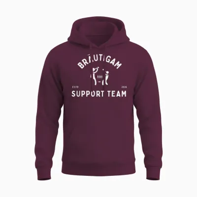 Groom Drinking Team Stag Night Beer Party Unisex Hoodie - Maroon