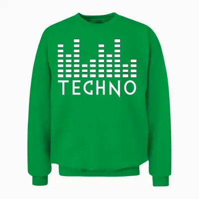 Techno Music Unisex Sweatshirt - Irish Green