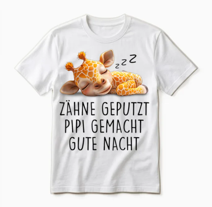 Teeth, Pippi Made Good Night, Nightdress, Pyjamas, T-Shirt, White Unisex T-Shirt in White